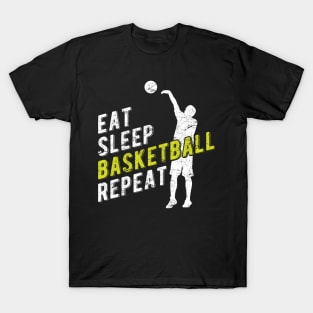 Eat Sleep Basketball Repeat T-Shirt